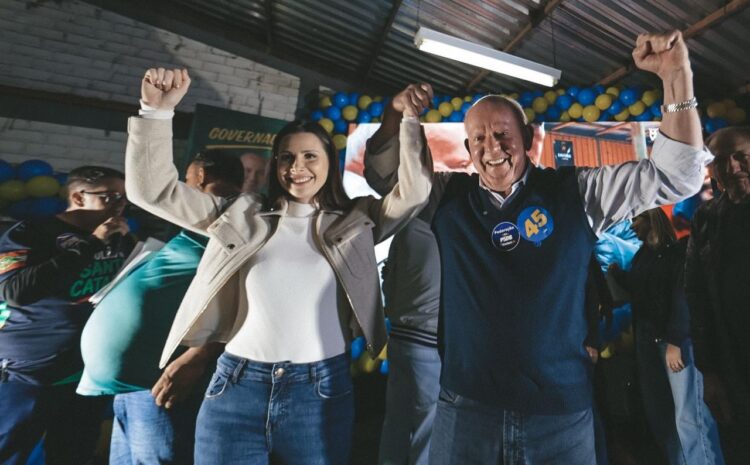  Deputado Marcos Vieira lança candidatura em evento com Caroline de Toni em Xanxerê